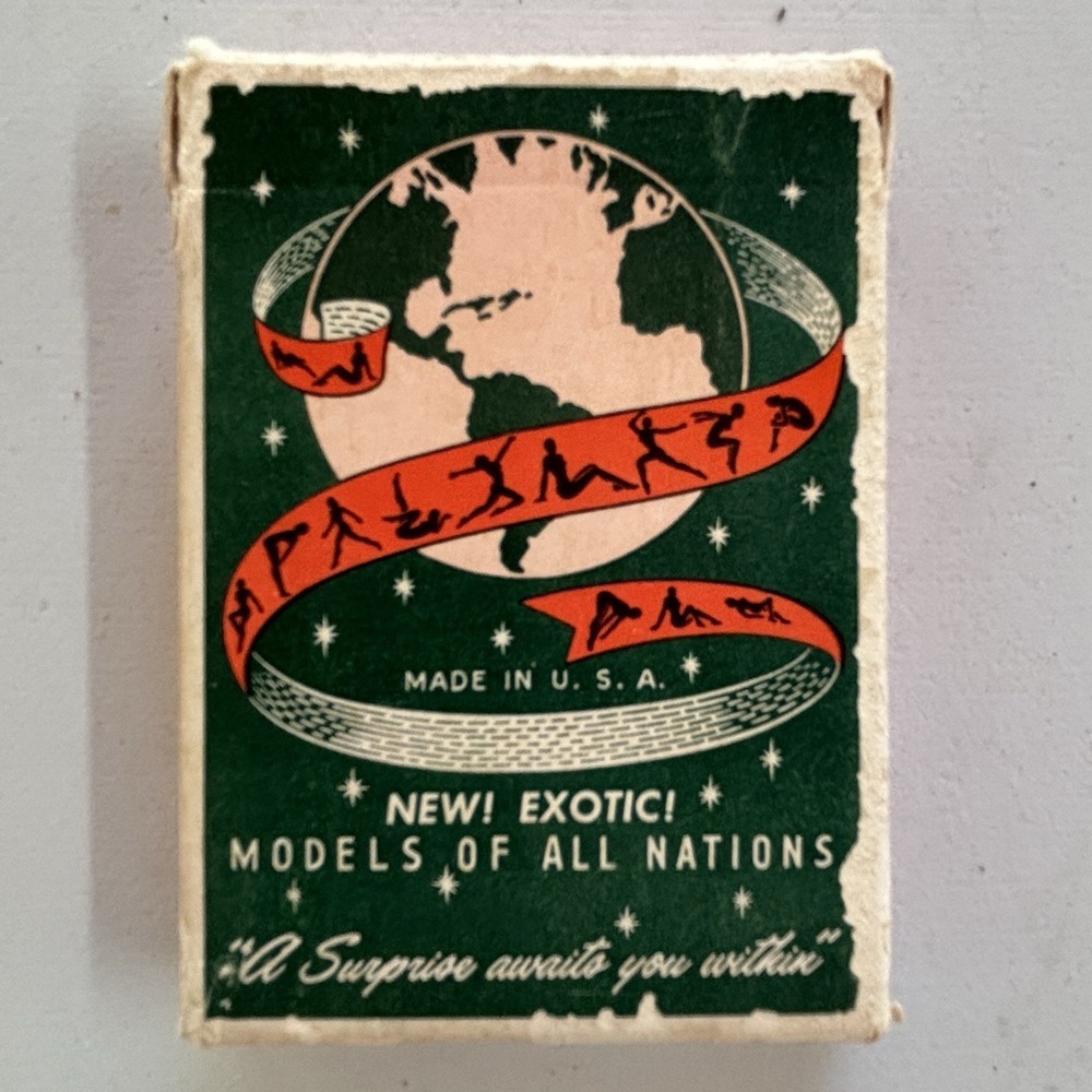 Vintage Exotic Models of All Nations Playing Cards Deck of Cards USA